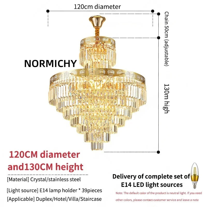 Afralia™ Crystal Spiral Staircase Chandelier: Modern, Simple, Luxury LED Living Room Light