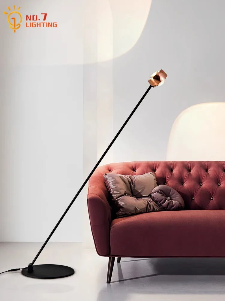 Afralia™ Induction Dimming LED Vertical Floor Lamp for Modern Living Room