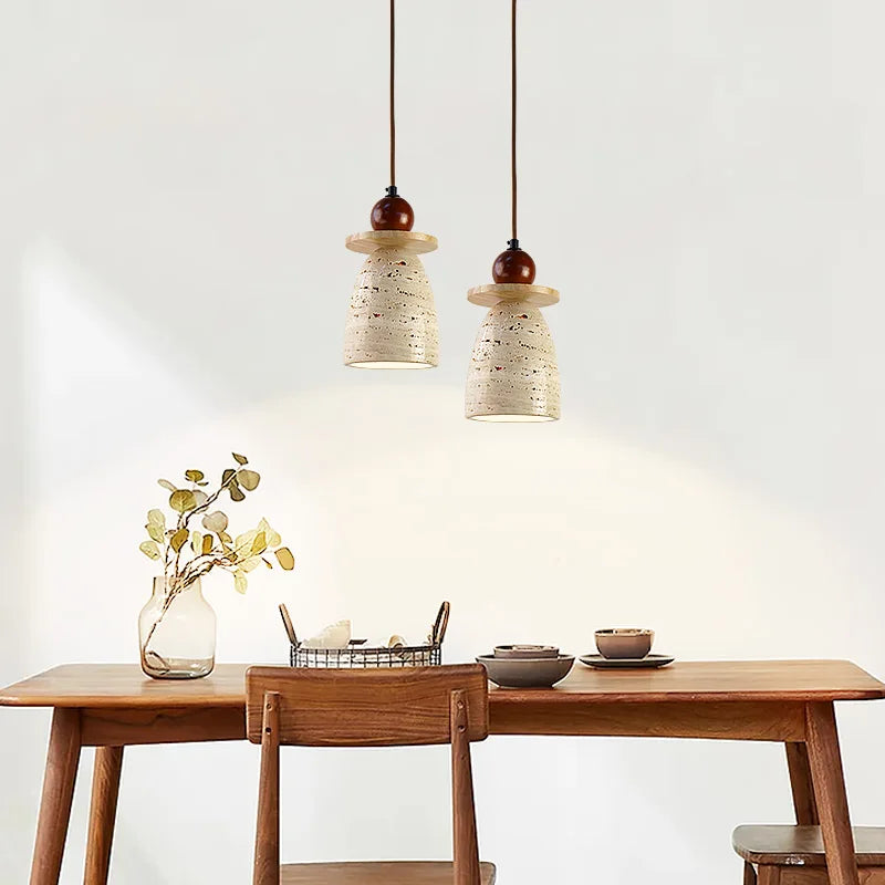 Afralia™ Wabi Sabi LED Hanging Lamps Vintage Pendant Light for Living Room