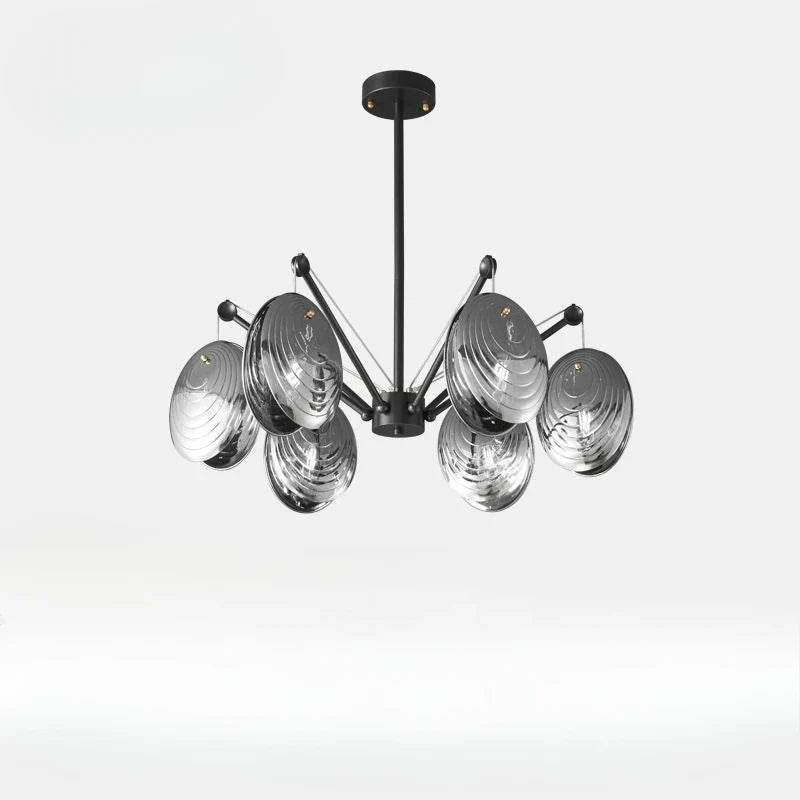 Afralia™ Copper Glass Chandelier: Postmodern Luxury Nordic Pendant Light