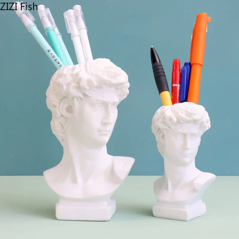 Afralia™ David Portrait Resin Sculpture Modern Desk Ornaments and Home Decor