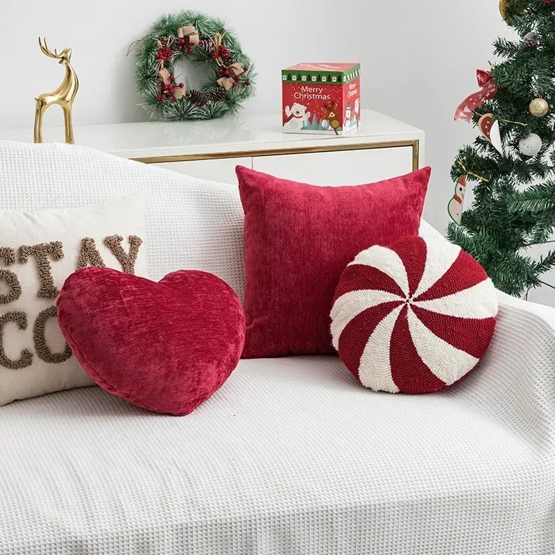 Afralia™ Christmas Candy Cushions: Festive Heteromorphic Decorative Pillows for Sofa