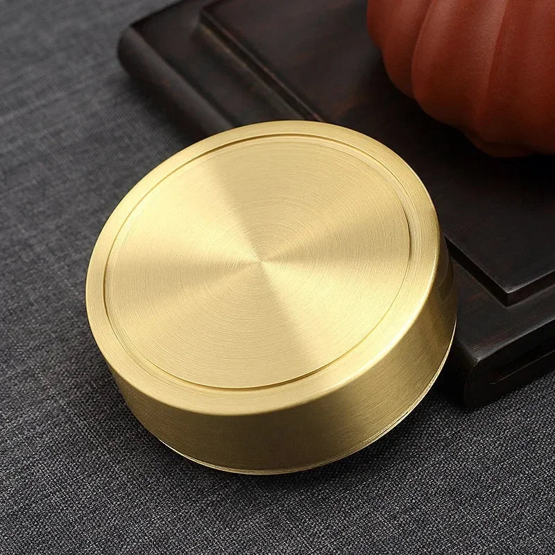 Afralia™ Portable Copper Tea Canister: Small Sealed Storage for Travel