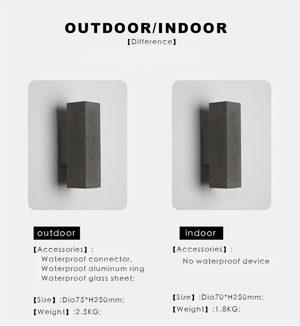 Afralia™ Terrazzo Wall Lamp | Double Side Up/Down Outdoor Light - IP65 Waterproof