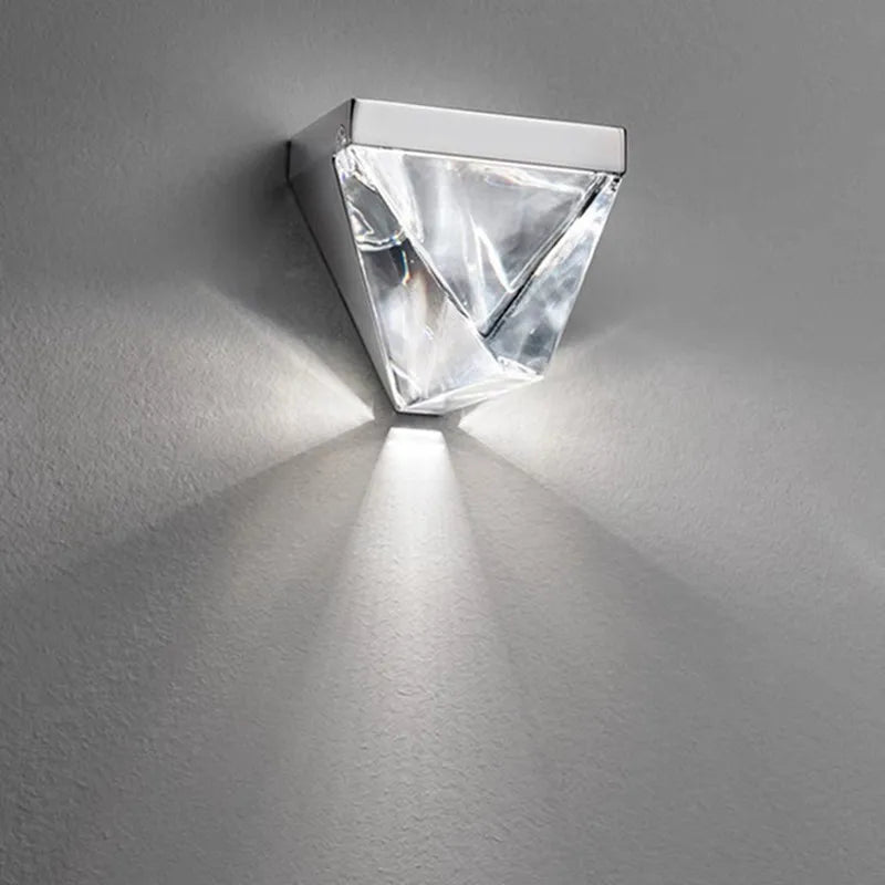Afralia™ Crystal LED Wall Sconce: Elegant Chrome/Gold Bedside Lamp for Home/Hotel Interiors
