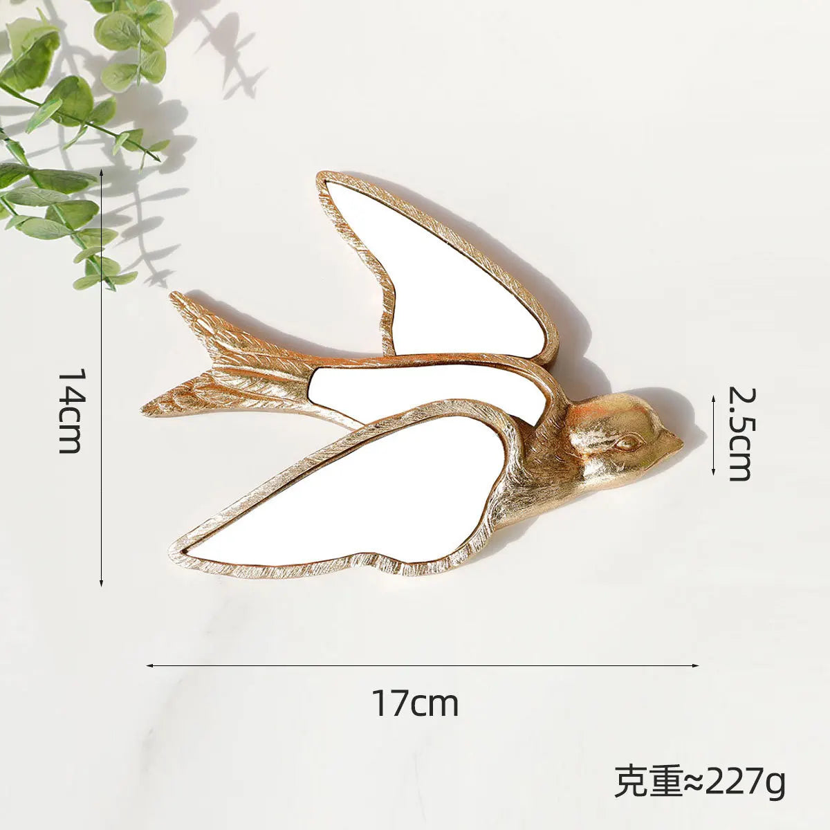 Afralia™ Swallow Golden Bird Wall Decoration - Simulated Animal Pendant & Room Accessory