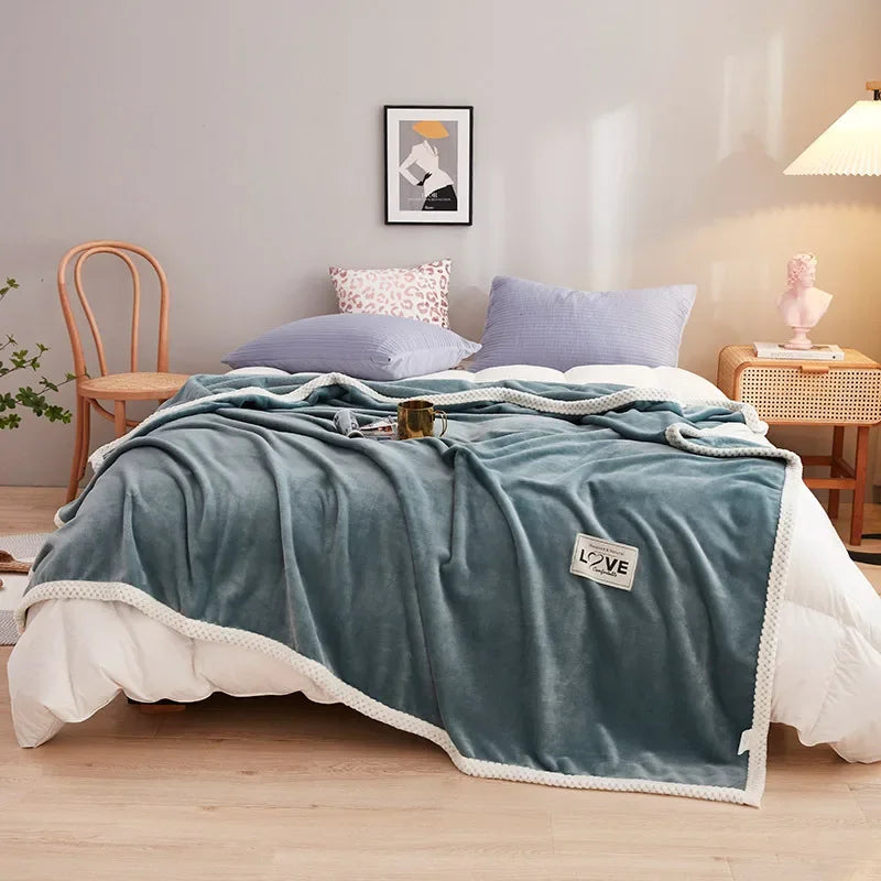 Afralia™ Milk Velvet Plush Blanket: Soft & Cozy Winter Bedding