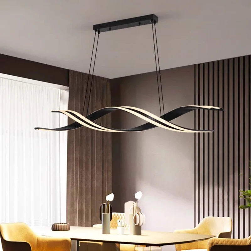 Afralia™ Modern LED Chandeliers Pendant Light Lamps for Living and Dining Room