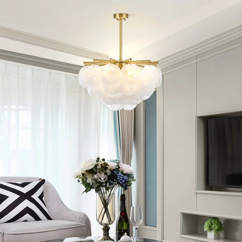 Afralia™ Modern Glass Pendant Lights for Kitchen Dining Room Living Room Chandeliers