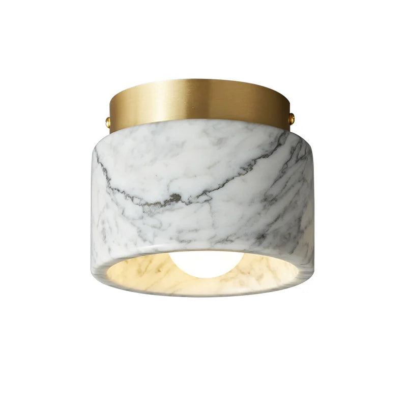 Afralia™ Green White Marble Downlight for Luxe Living Spaces