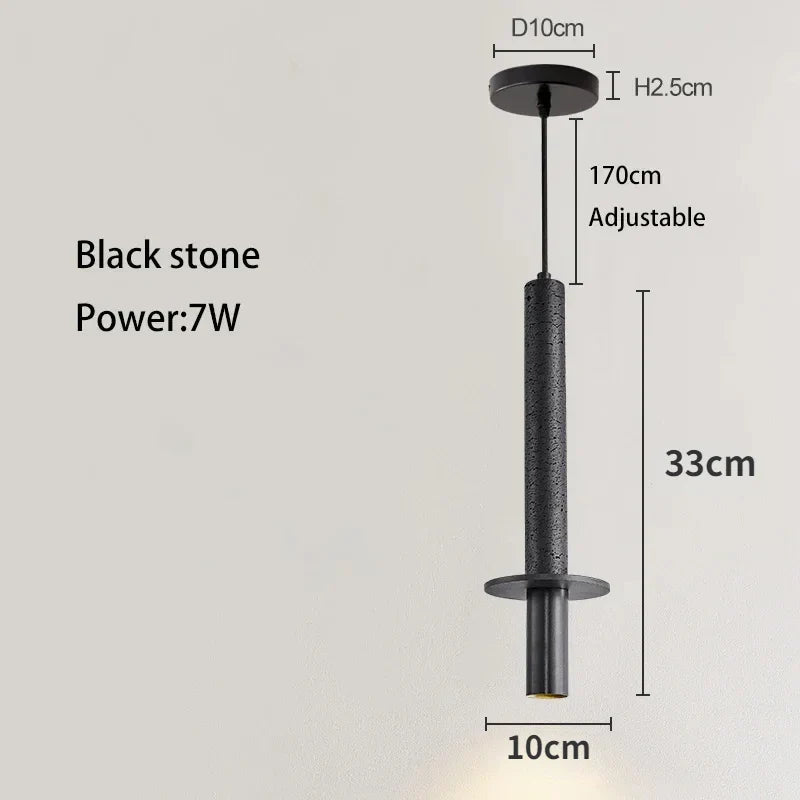 Afralia™ Stone Pendant Lights - Bedroom Hotel Bedside Hanging Lamp Kitchen Island Chandeliers