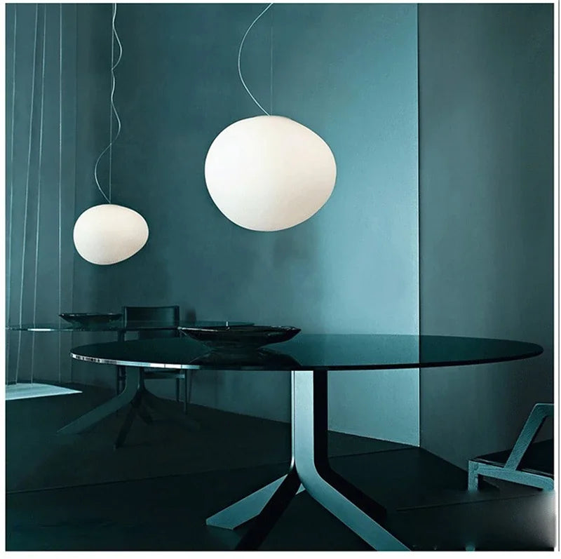 Afralia™ Modern LED Glass Hanging Lamp for Dining Room Kitchen Loft