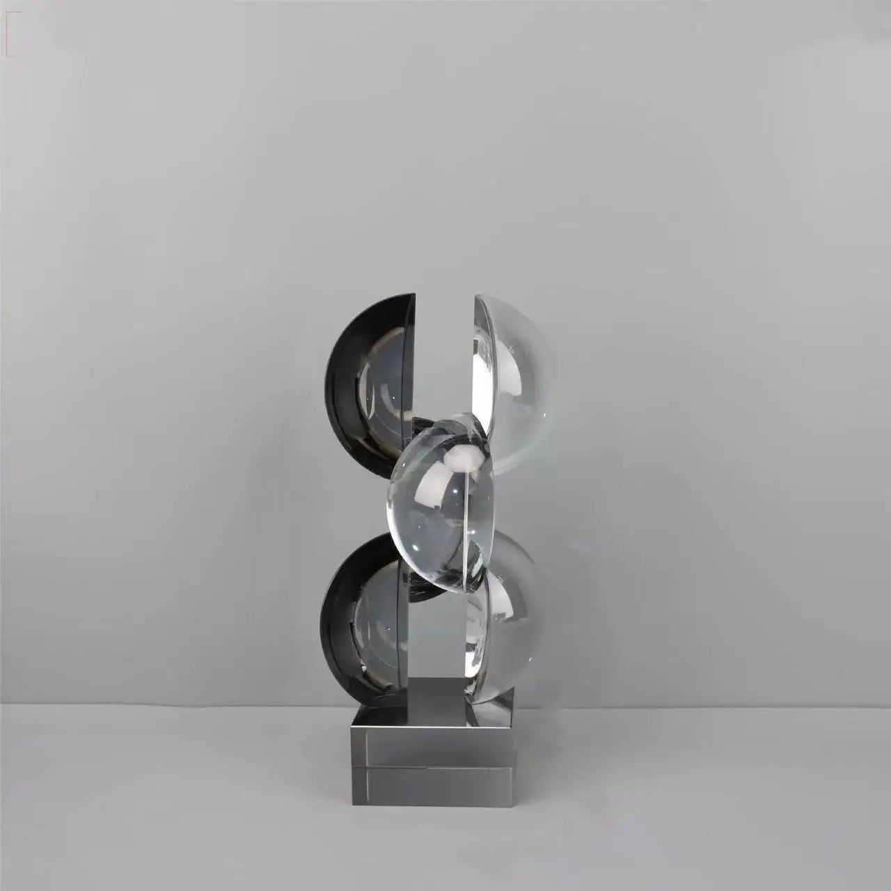 Afralia™ Geometric Crystal Sculpture Home Decor Figurine