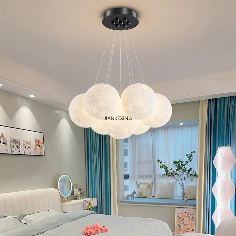 Afralia™ Bubble Ball LED Pendant Lights: Modern Chandelier for Living Dining Bedroom Office Decor