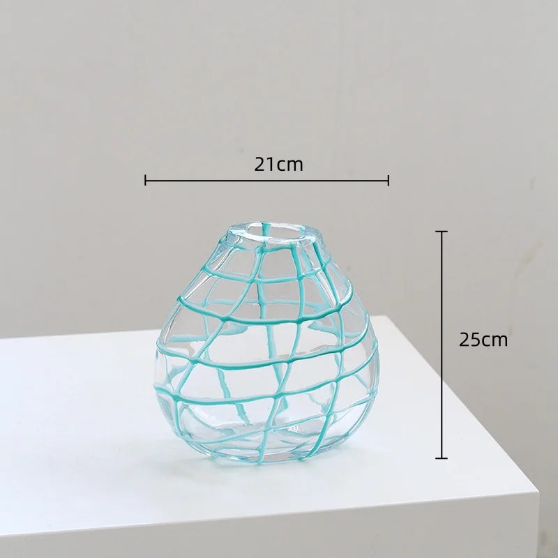 Afralia™ Geometric Mesh Glass Vase Hydroponics Terrarium - Home Decoration