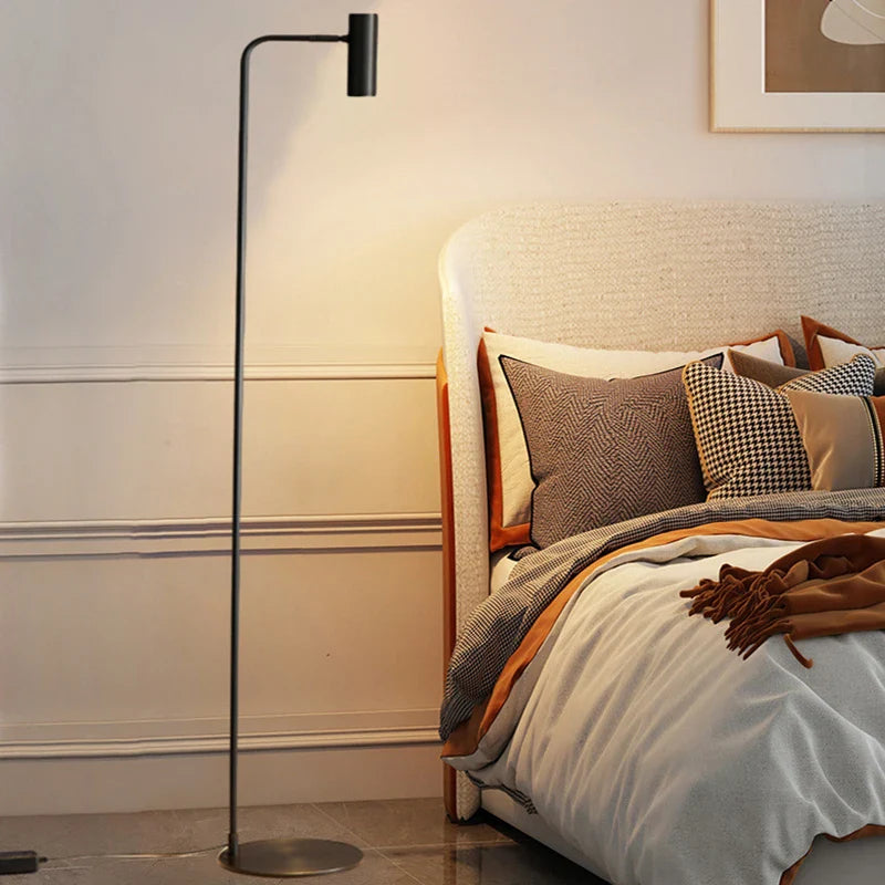 Afralia™ Brass Floor Light: Modern Rotatable Standing Lamp for Living Room, Bedroom, Hotel