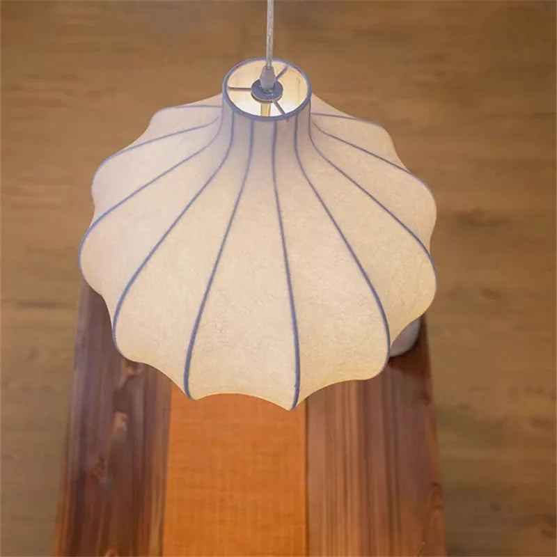 Afralia™ Viscontea Silk Pendant Light: Designer Italian Lamp for Living Room, Bedroom, Kitchen & Dining
