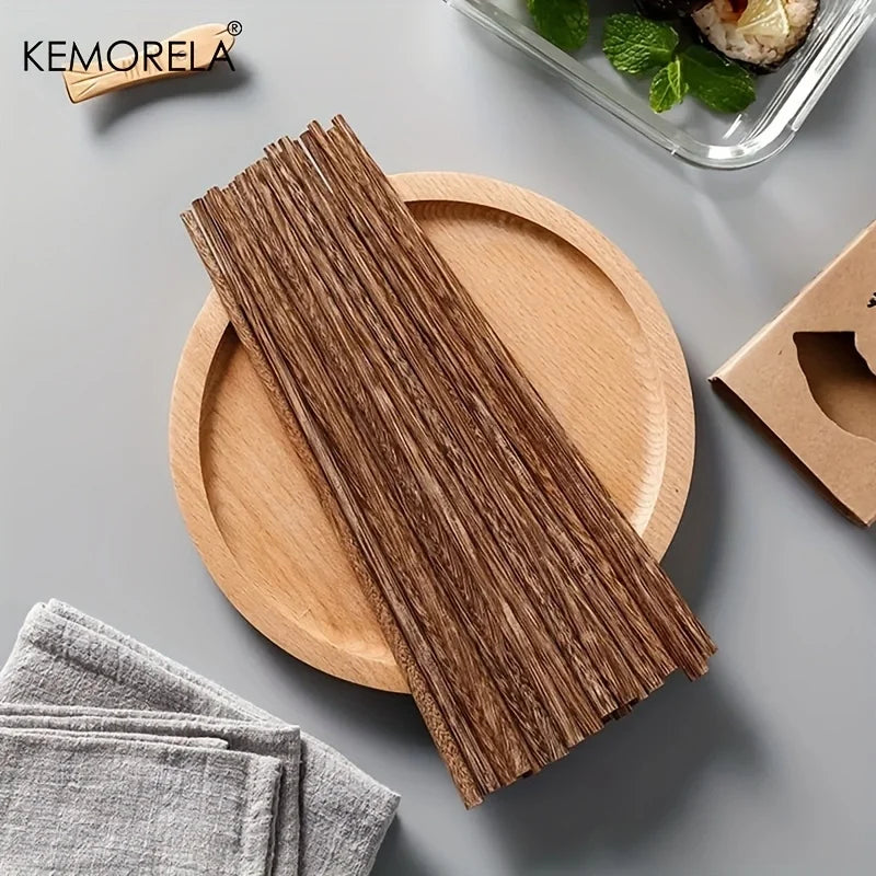 Afralia™ 5PCS Natural Wooden Chopsticks - Japanese Hotel Restaurant Special Chopsticks For Ramen Rice