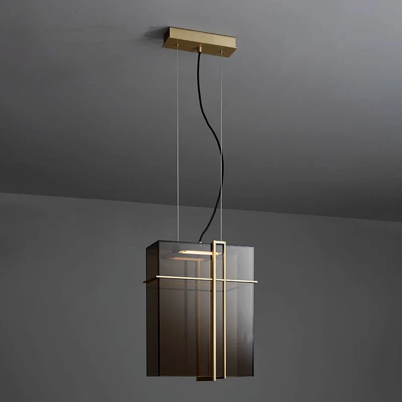 Afralia™ Glass Pendant Light: Modern Italian Design LED Hanging Lamp for Kitchen Island & Bedside