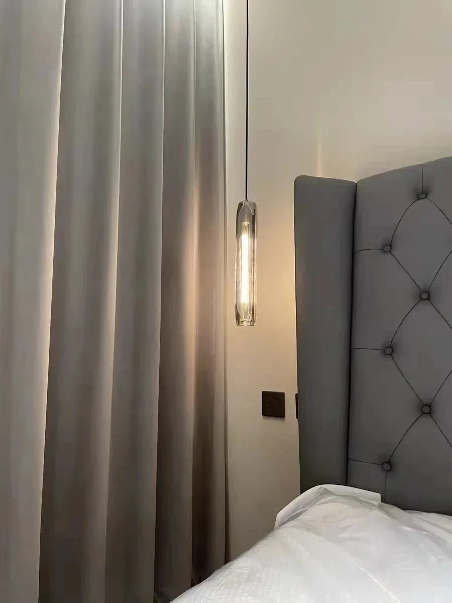 Afralia™ Crystal Tulip Chandelier: Postmodern American Style Bedroom Bar Bedside Light