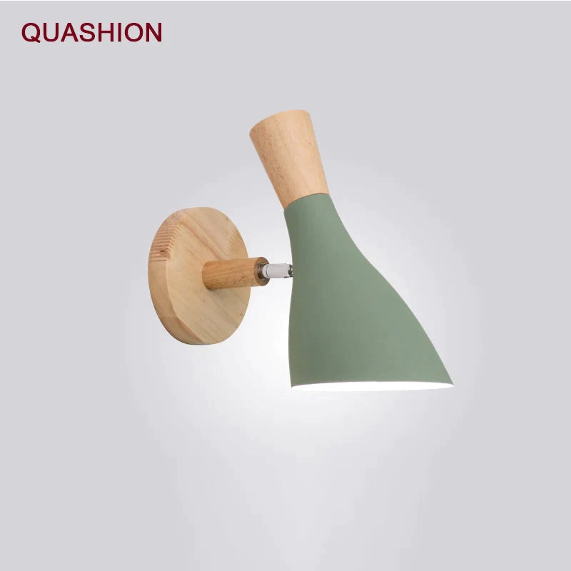 Afralia™ Scandinavian Macaron Horn Wall Lamp for Living Room, Bedroom, and Children's Room