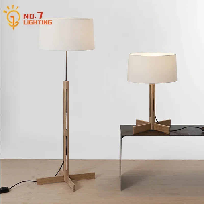 Afralia™ Zen Wood Floor Lamp LED E27 for Living Room Bedroom Sofas Zen Art Decor