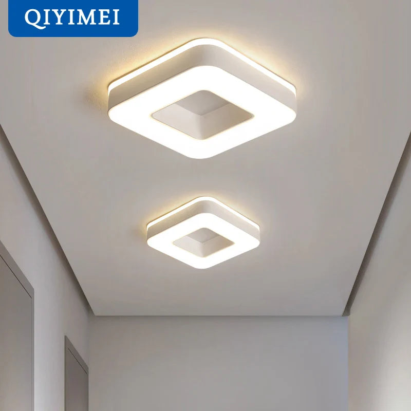 Afralia™ LED Ceiling Light for Corridor Art Gallery Decoration in White or Black