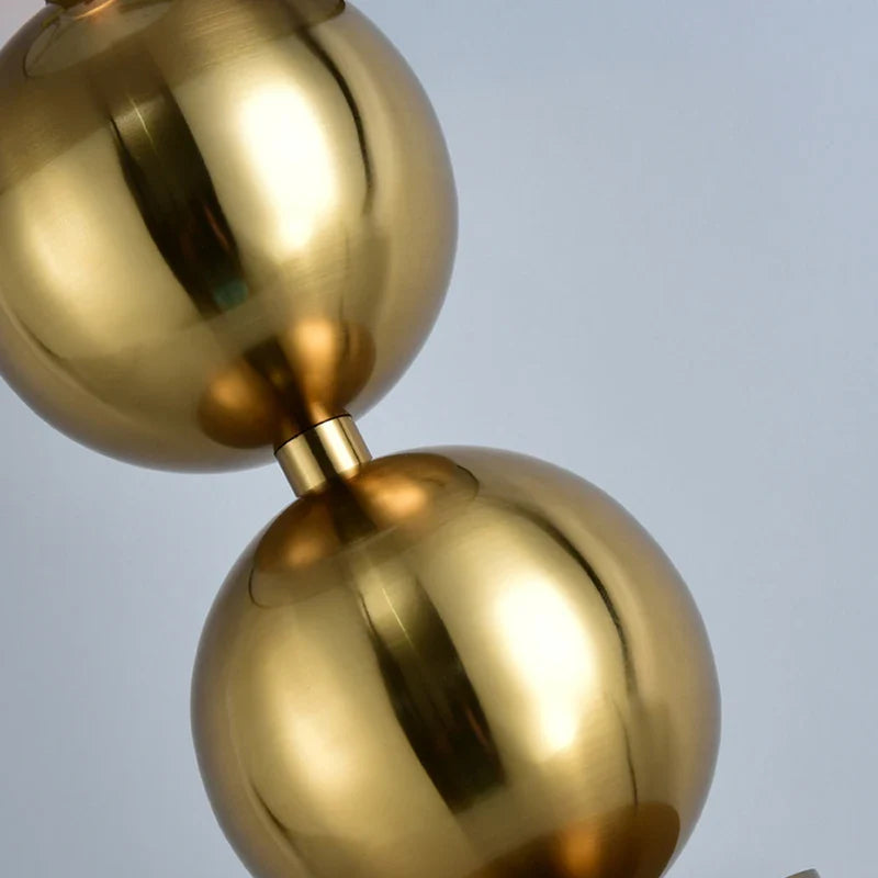 Afralia™ Luxury Golden Metal Table Lamp for Modern Bedroom and Villa Décor
