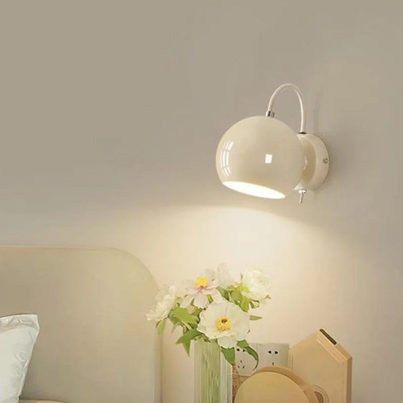 Afralia™ Nordic Iron Art Wall Lamp for Home Decor Minimalist Bedroom Living Room Lighting