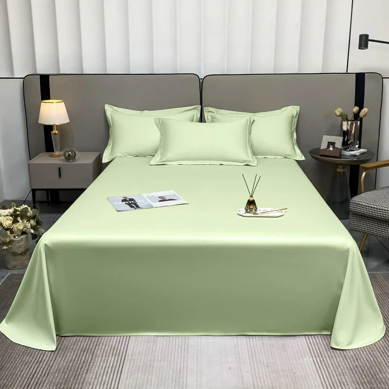 Afralia™ Premium Egyptian Cotton Flat Sheet in Various Sizes & Colors