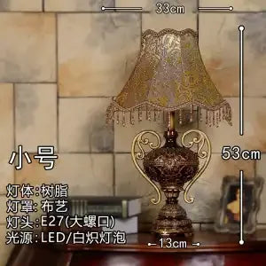 Afralia™ Retro European Style Bedside Desk Lamp for Luxurious Living Room and Study Table
