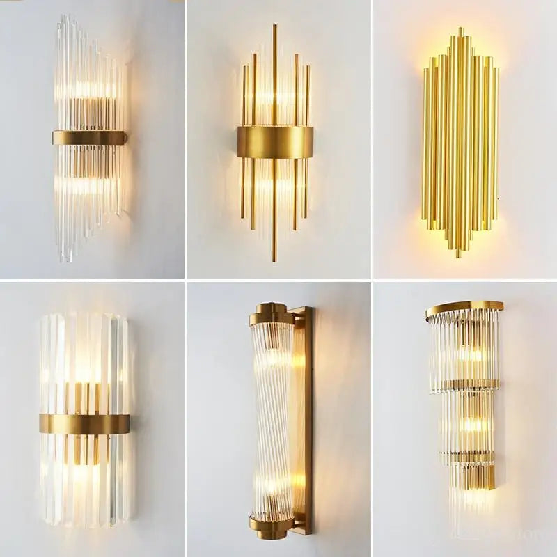 Afralia™ Nordic Crystal Wall Lamp for Luxurious Living Spaces