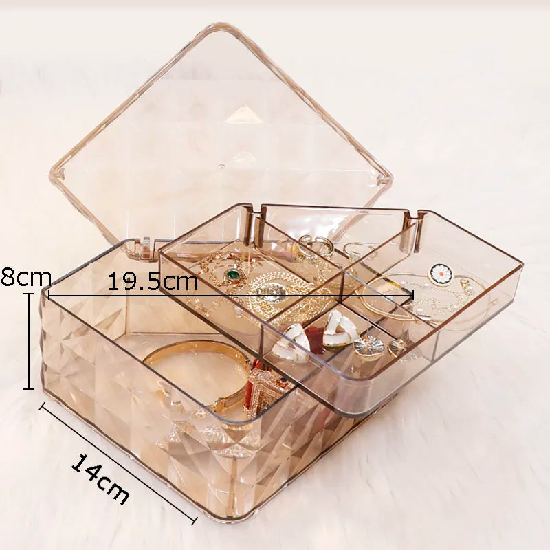 Afralia™ Elegant Jewelry Boxes and Cosmetic Jars - Plastic Storage Containers