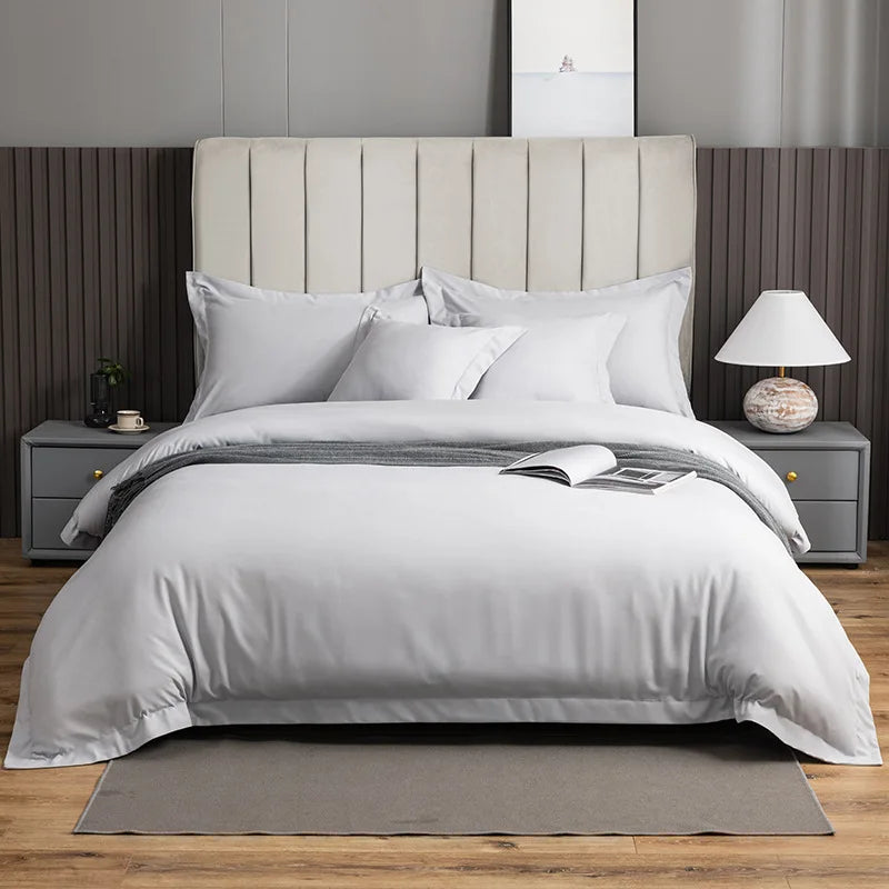 Afralia™ Brushed Hotel Style Bedding Sets - Solid Color Duvet Set, Skin Friendly, Single Double