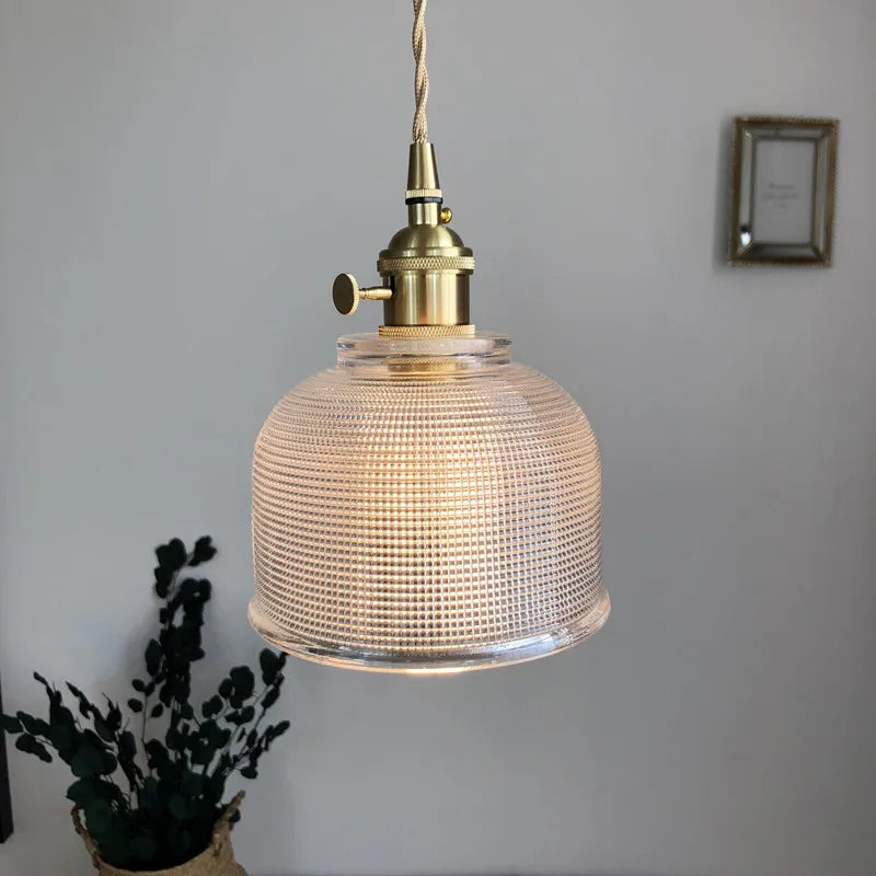 Afralia™ Glass LED Pendant Light Fixture for Modern Home Decor