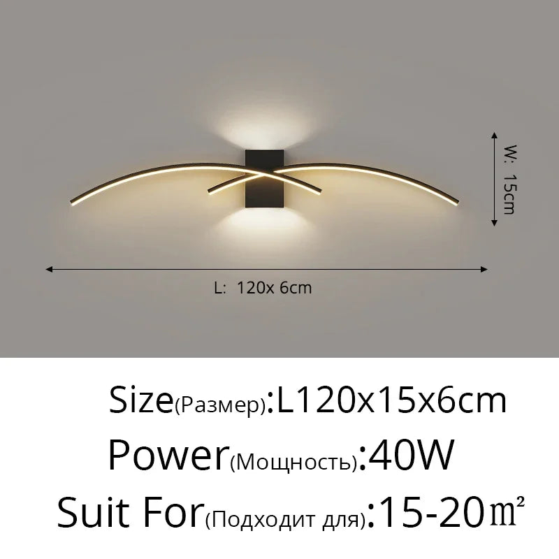 Afralia™ Modern Sofa Background Wall Lamps, Minimalist Bedroom Bedside Lights, Creative Line Decor