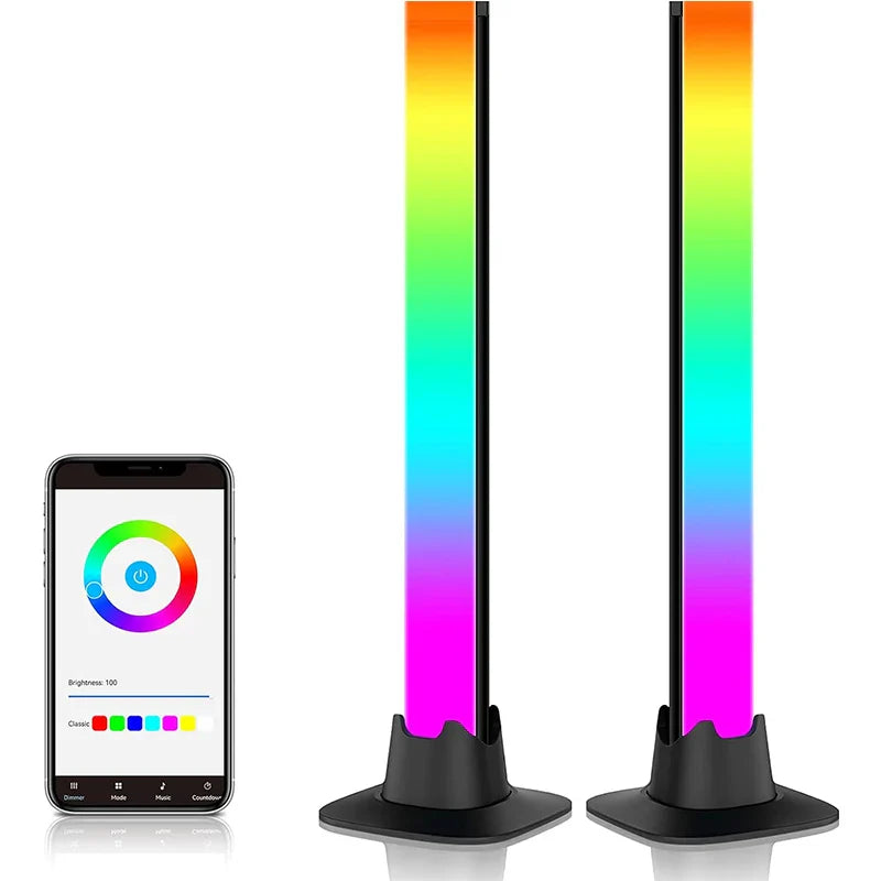 Afralia™ RGB Bar Lights: Music Control, Colorful Mood, Game Desktop Lighting