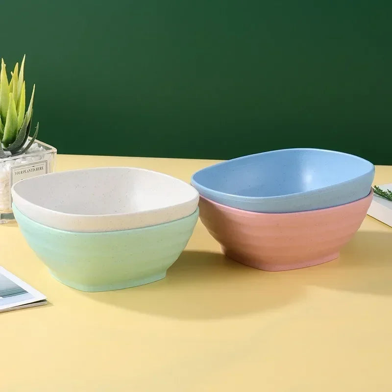 Afralia™ Wheat Straw Ramen Bowls Set