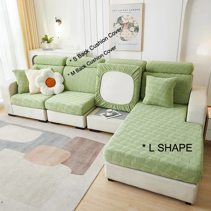 Afralia™ Jacquard Sofa Seat Cover: Stretchable, Washable & Removable Protector