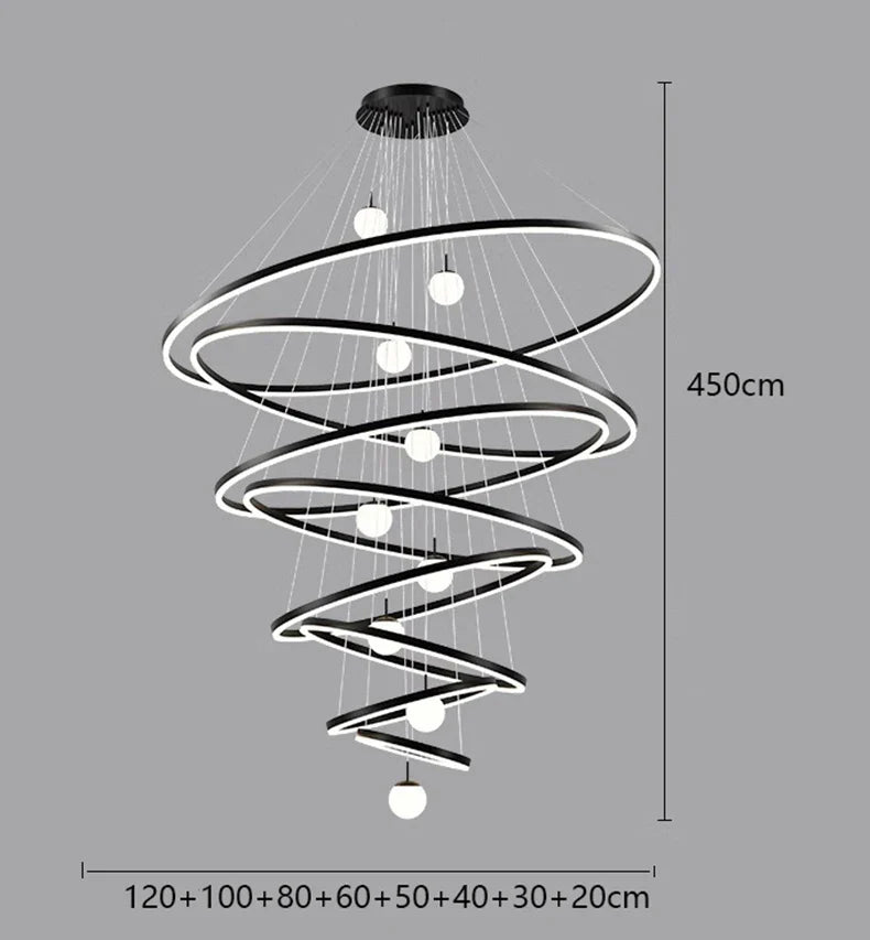 Afralia™ Modern LED Branch Chandelier for Living Room, Staircase, and Entrance Hall