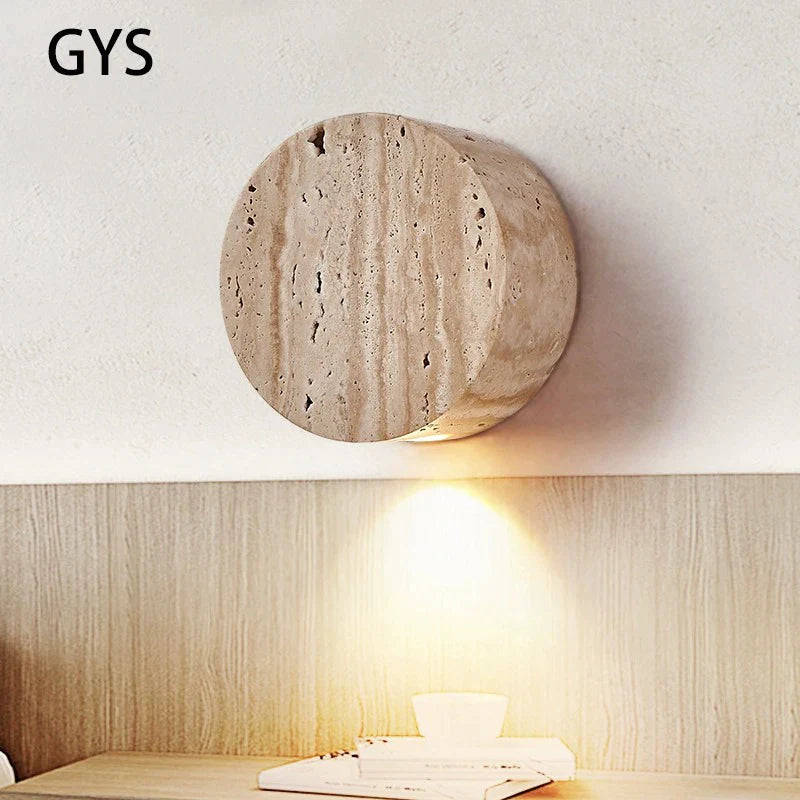 Afralia™ Stone Round Spot Lighting for Bedroom and Living Room Atmosphere