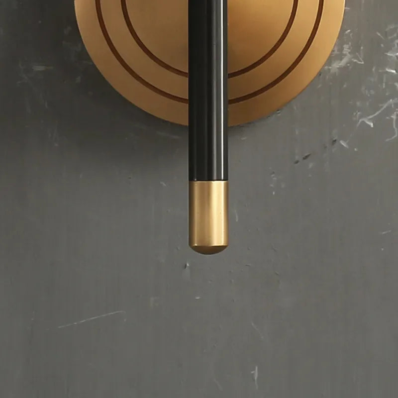 Afralia™ Copper Wooden Frame Wall Light with Hemp Rope - Creative Living Room Decor