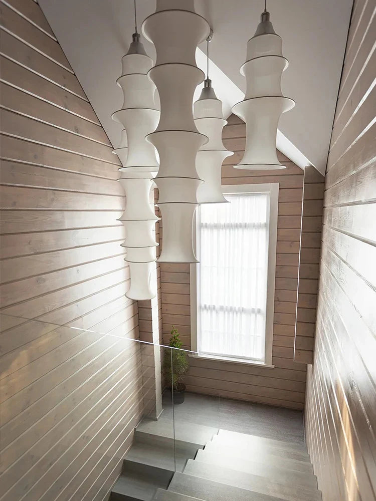 Afralia™ Wabi Sabi Cloth Ceiling Lamp: Japan-inspired Pendant Light for Stylish Home Decor