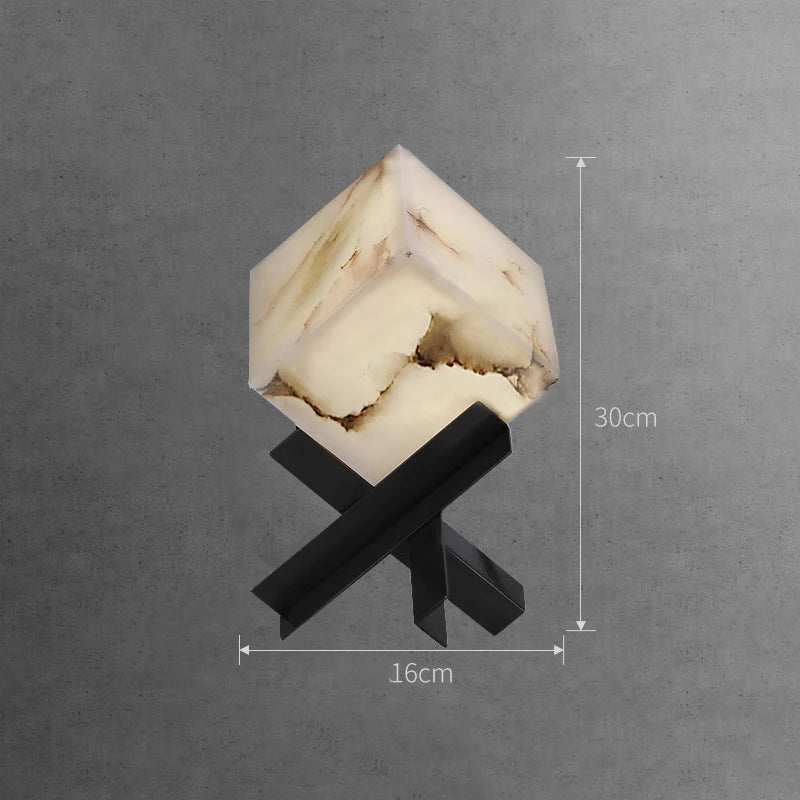 Afralia™ Cube Marble Table Lamp for Nordic Style Decoration
