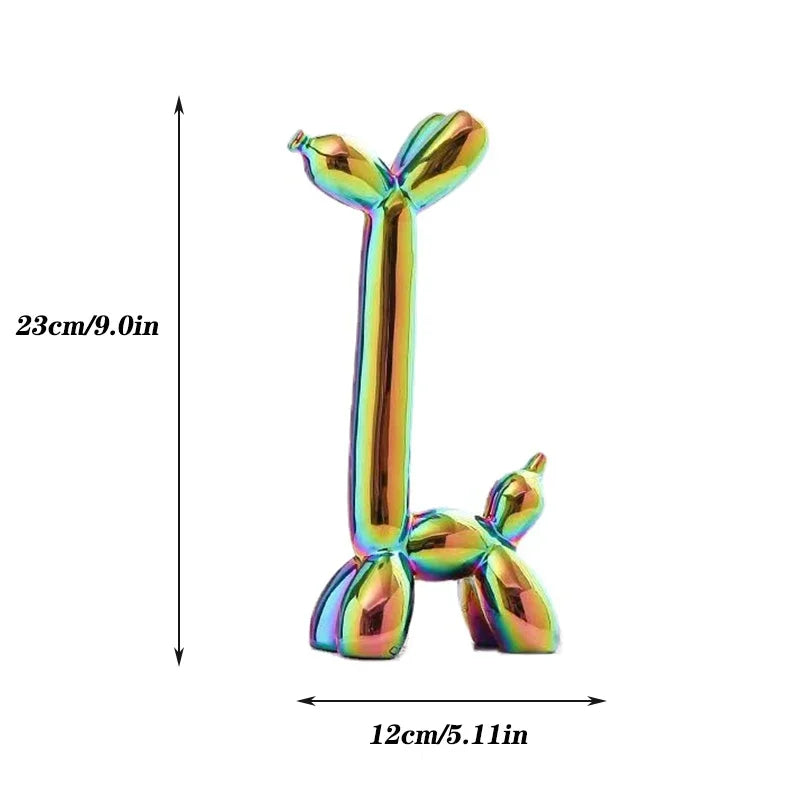 Afralia™ Abstract Ceramic Balloon Dog Sculpture for Home Office Décor