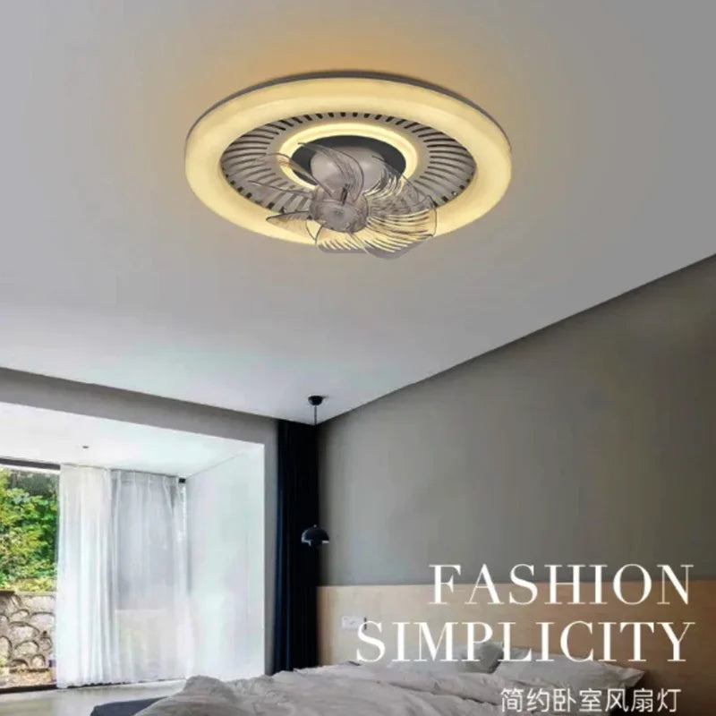 Afralia™ 360 Rotating Air Supply LED Ceiling Fan with Quiet DC Motor.