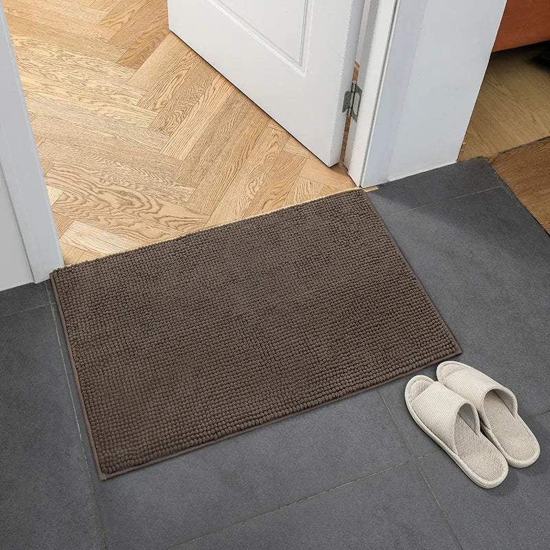 Afralia™ Soft Anti-Skid Bathroom Mat, Absorbent & Quick Drying Chenille Carpet