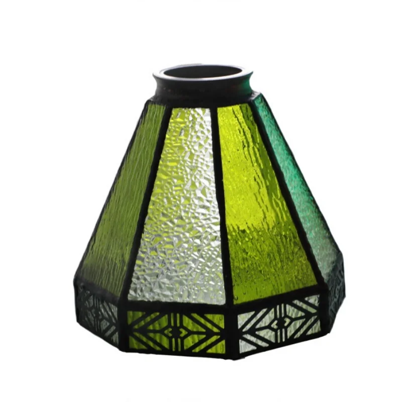 Afralia™ Green Glass LED Wall Sconce, Pull Chain Switch, for Bedside, Bathroom, Living Room