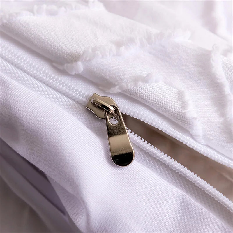 Afralia™ Geometric Cut Flowers Bedding Set: Queen King Size Duvet Cover Pillowcases