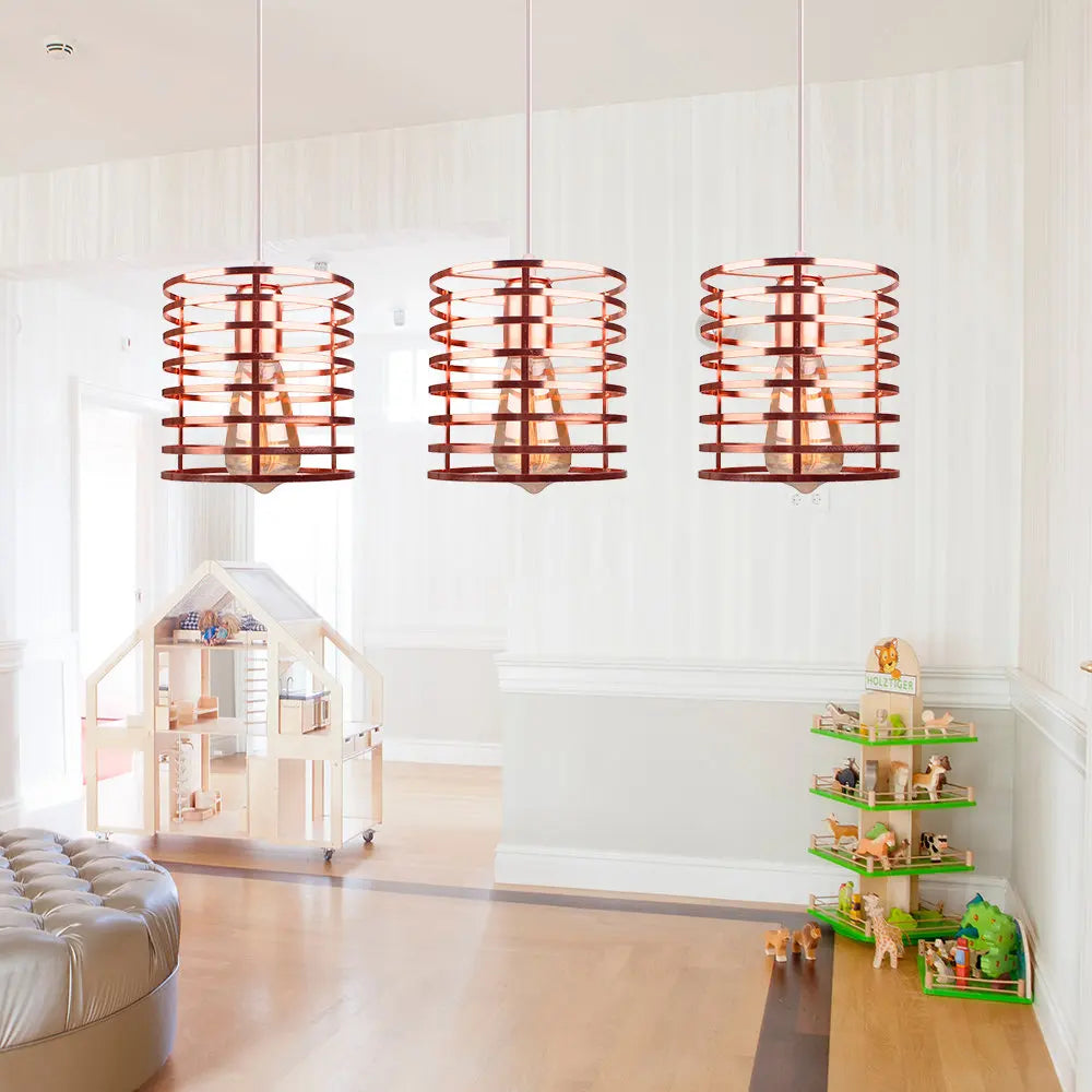 Afralia™ Industrial Vintage LED Pendant Light for Home Living Room Lighting